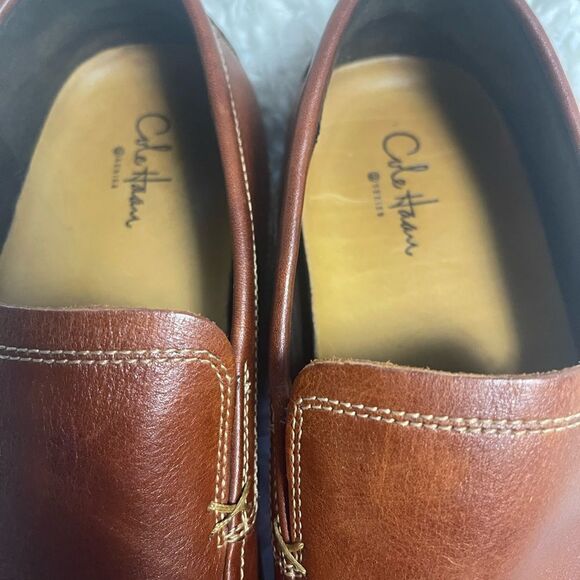 Cole Haan NikeAir Mens Brown Leather Slip On Casual Business Loafer SZ10M main image 7